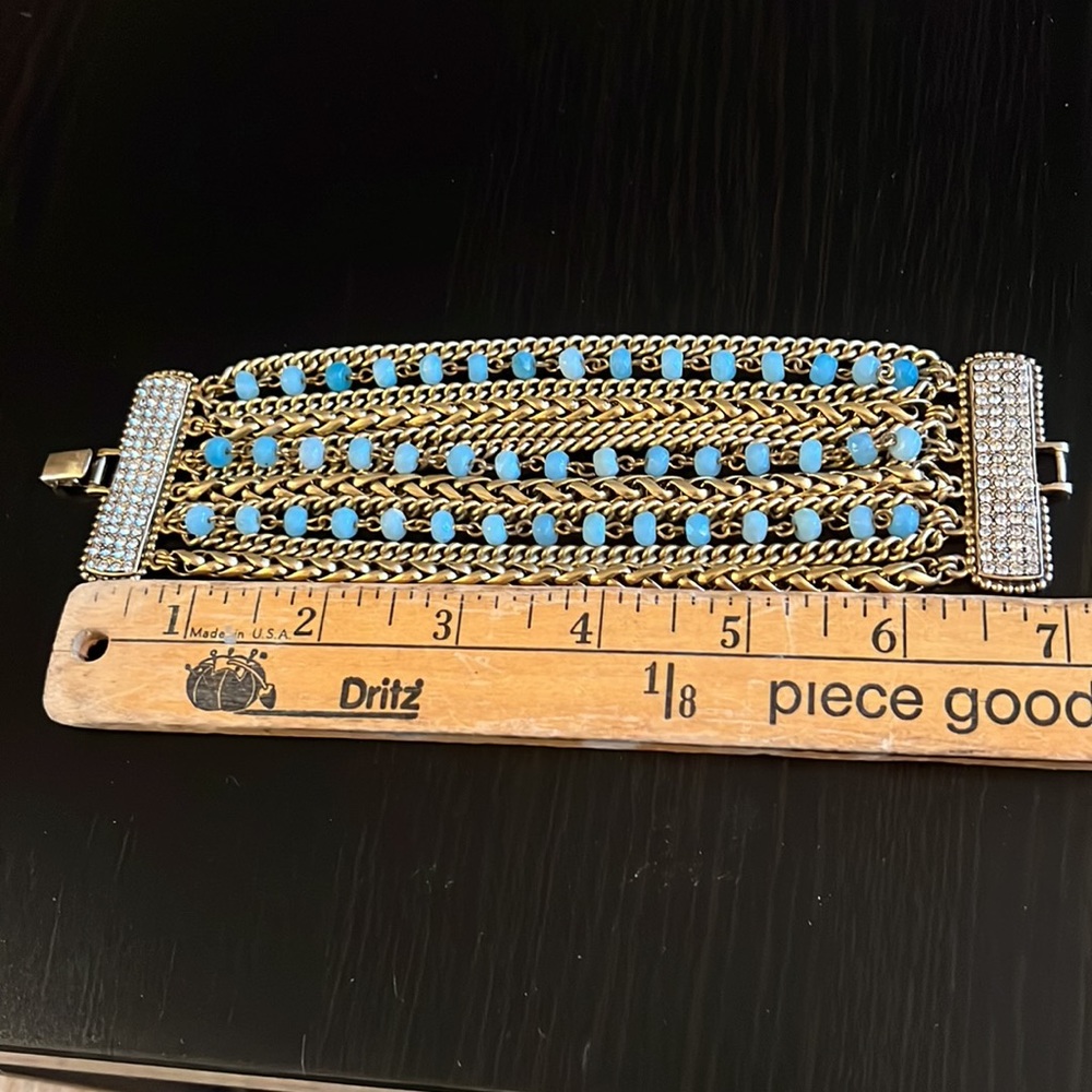 Chain and Rhinestone Bracelet. - Picture 7 of 8